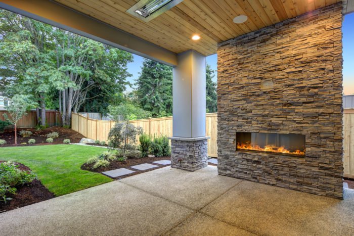 Fire Pit Seating Design by Bellantoni Landscapes in Westchester County, NY